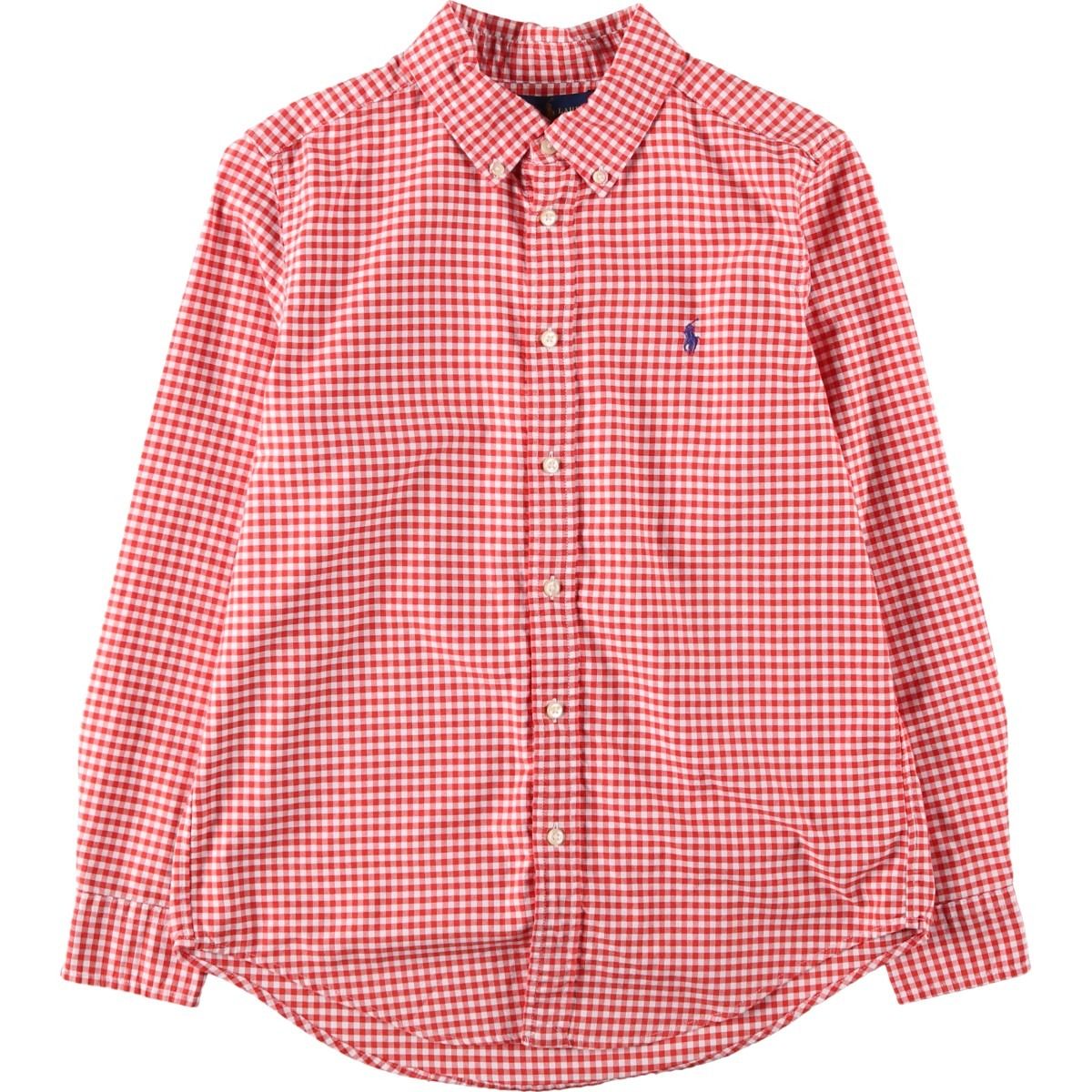 古着 ラルフローレン Ralph Lauren ギンガムチェック 長袖 ボタンダウンチェックシャツ レディースL相当/eaa620534
