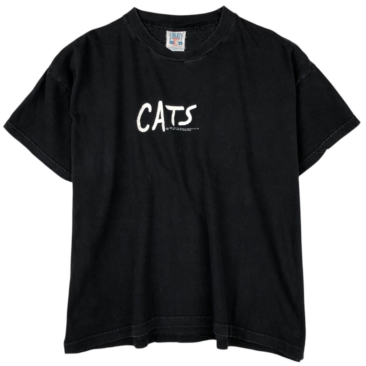 古着 80年代 LIBERTY CATS キャッツ ネコ柄 プリントTシャツ メンズL相当 ヴィンテージ/eaa621902