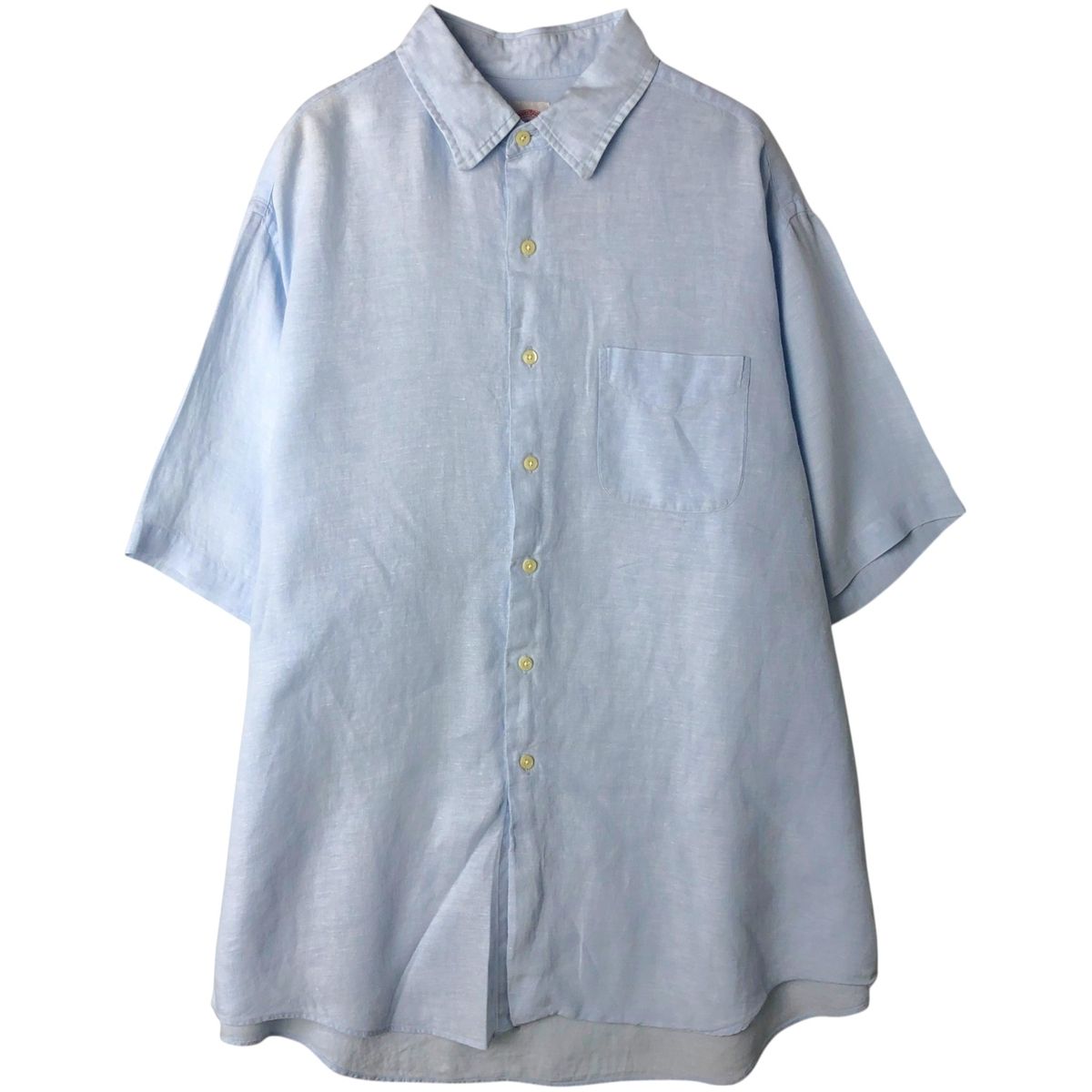 古着 ブルックスブラザーズ Brooks Brothers 346 半袖 リネンシャツ メンズXL相当/rab182099