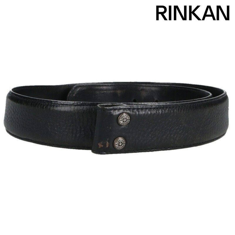 クロムハーツ 1.5 STRAP/1.5inchスクロールレーベルリベッツ レザーベルト メンズ 32