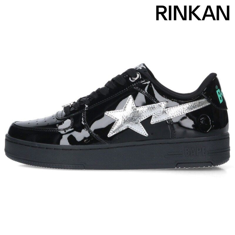 アベイシングエイプ BAPESTAR パテントローカットスニーカー メンズ 28cm