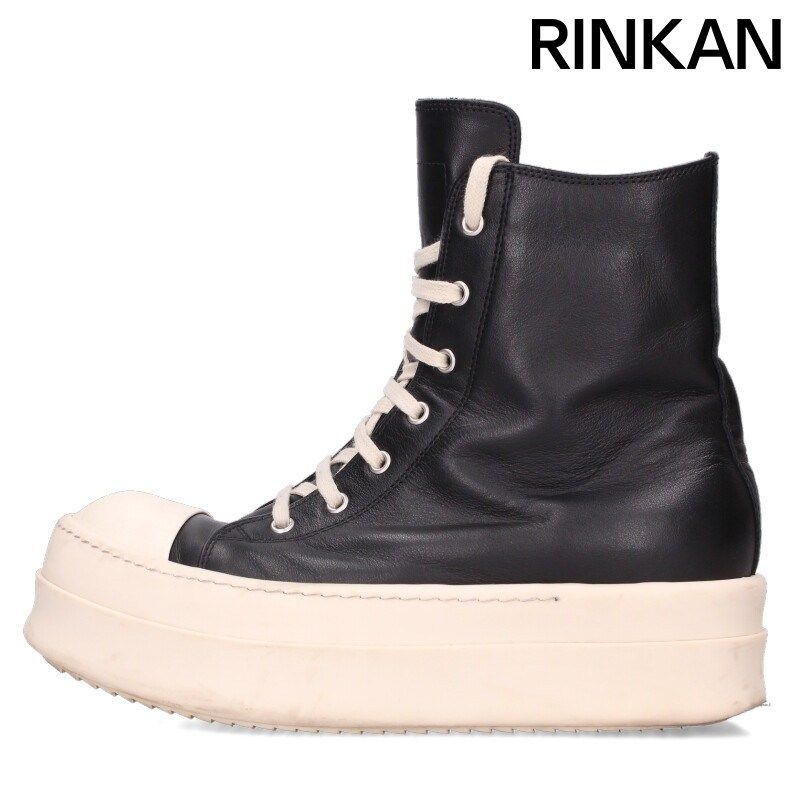 リックオウエンス MEGA BUMPER SNEAKERS メガバンパーレザーハイカットスニーカー メンズ 41