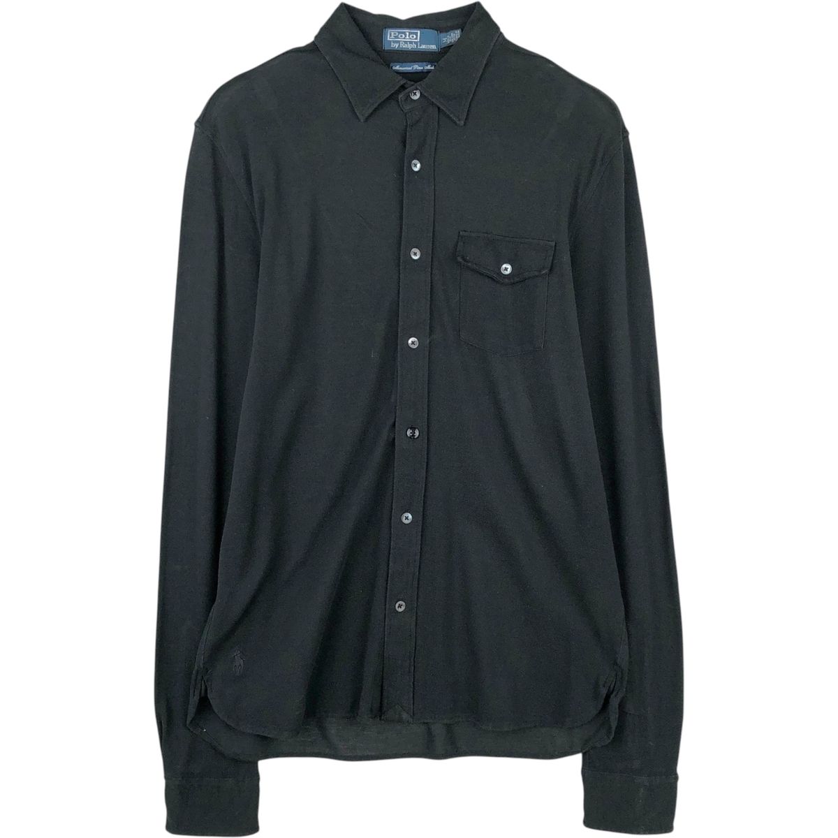 古着 ラルフローレン Ralph Lauren POLO by Ralph Lauren 鹿の子 長袖 コットンシャツ メンズM相当/eaa647631