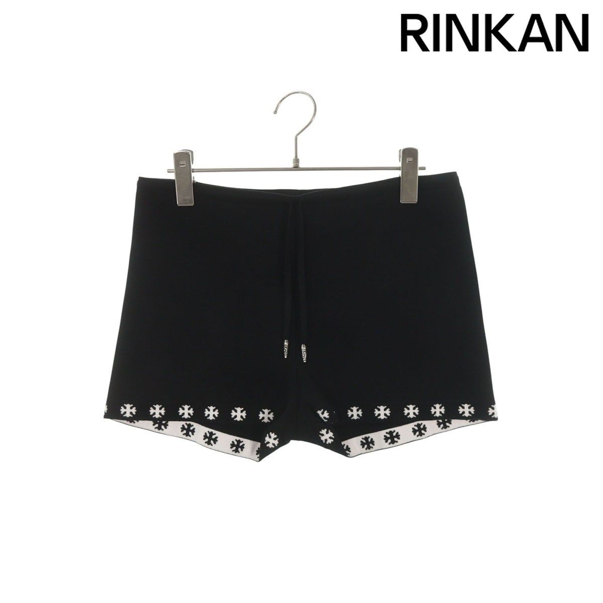 クロムハーツ BOY SHORT DRWSTRNG CHプラススクロールボロチップ付きショートパンツ レディース L