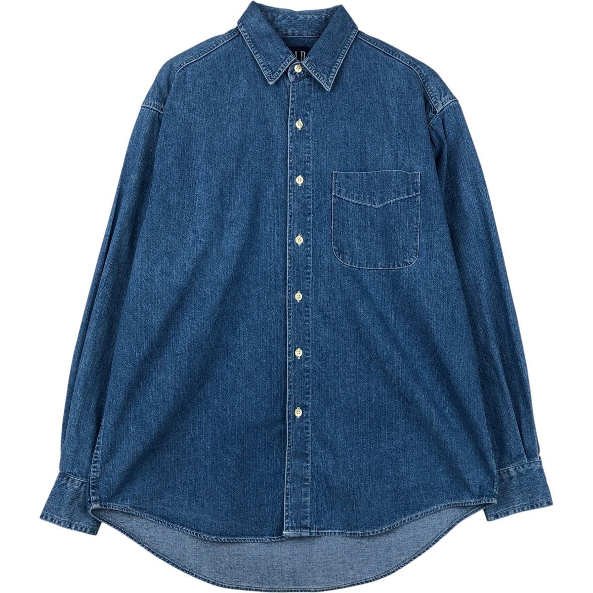 古着 90年代 ギャップ GAP オールドギャップ 長袖 デニムシャツ メンズM相当 ヴィンテージ/eaa646647