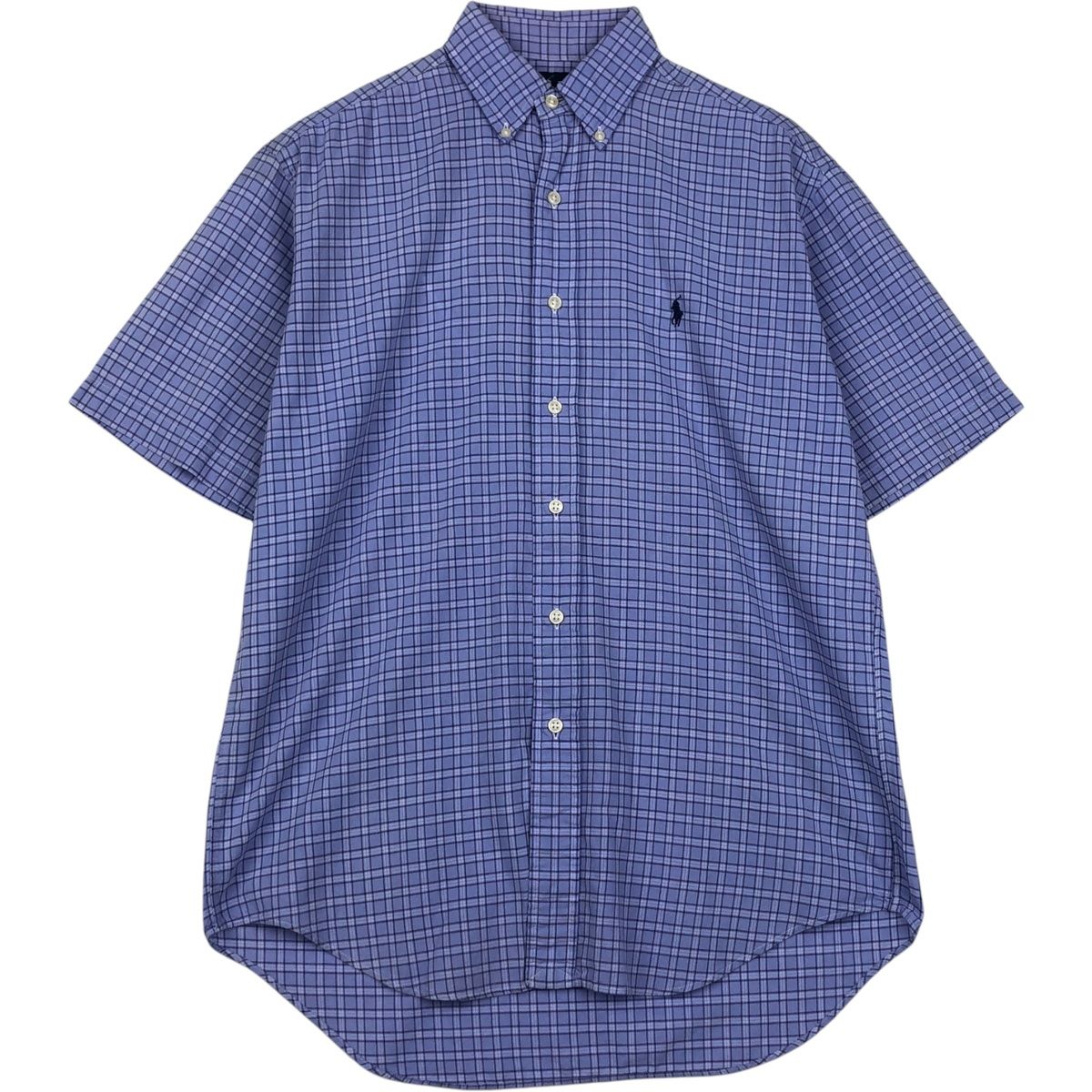 古着 ラルフローレン Ralph Lauren BLAKE 半袖 ボタンダウン チェックシャツ メンズS相当/eaa623603