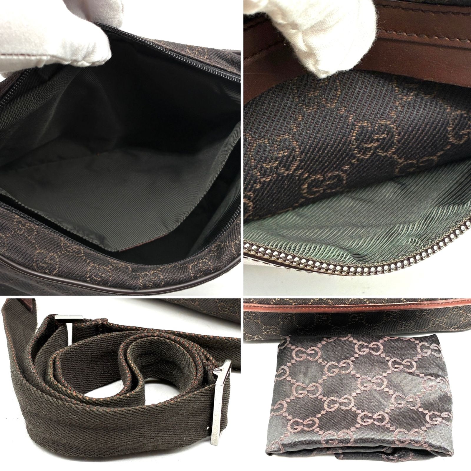グッチ GUCCI ショルダーバッグ メッセンジャーバッグ フラップ GG