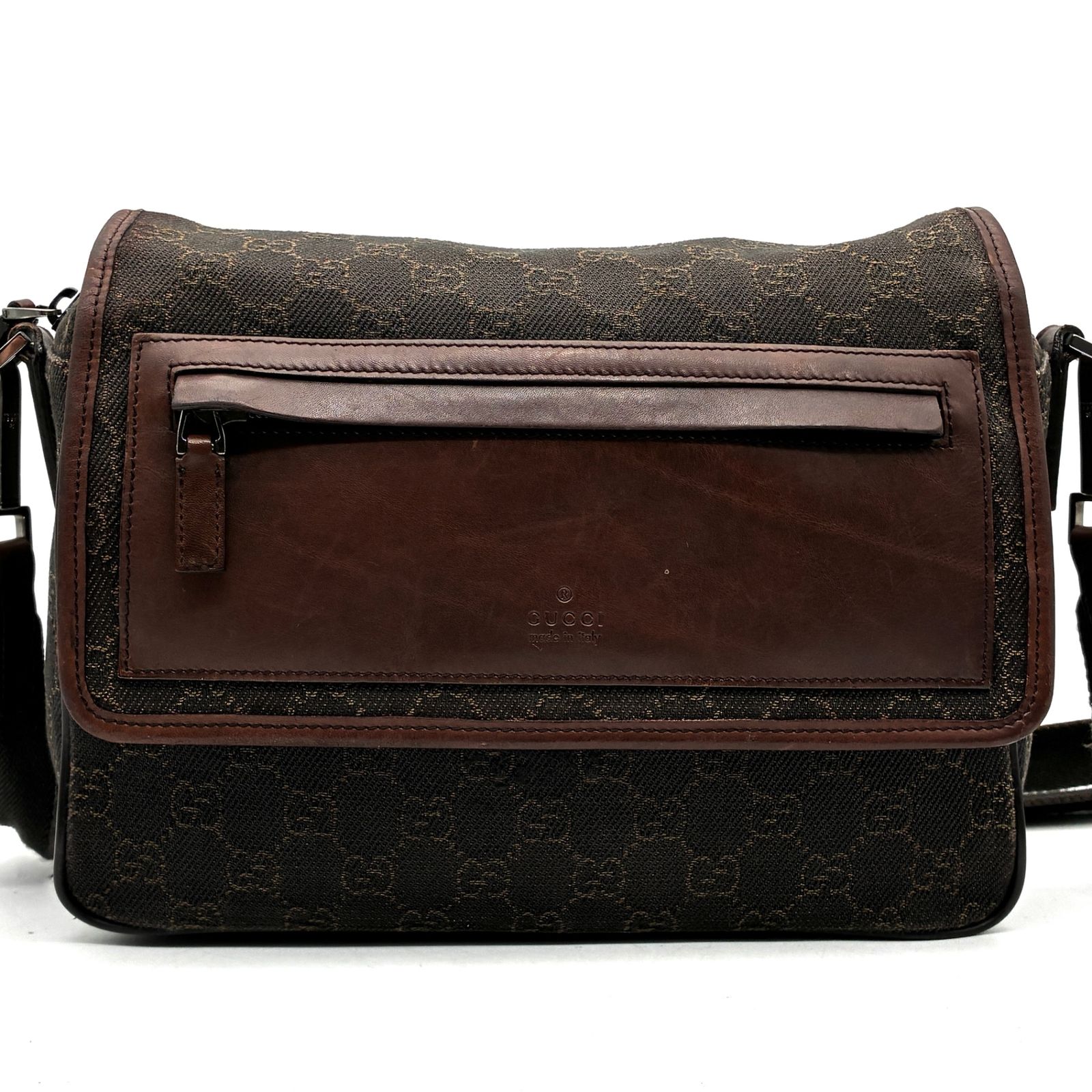 グッチ GUCCI ショルダーバッグ メッセンジャーバッグ フラップ GG