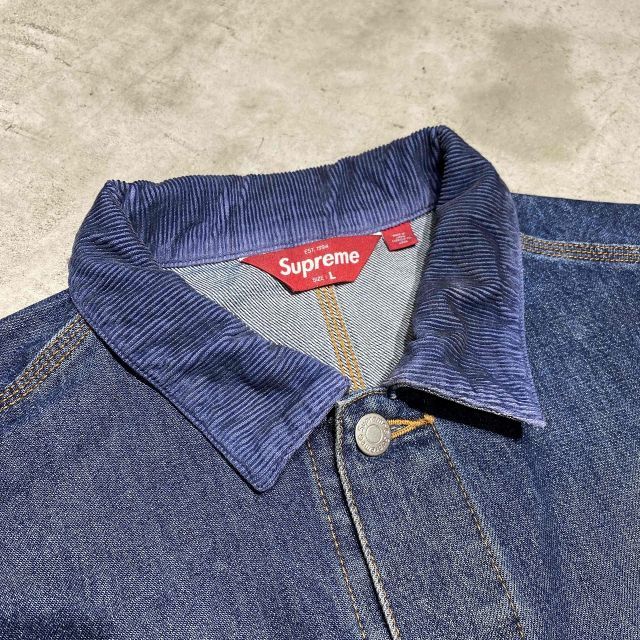 Supreme 25aw Distressed Selvedge Trucker Jacket Washed Indigo