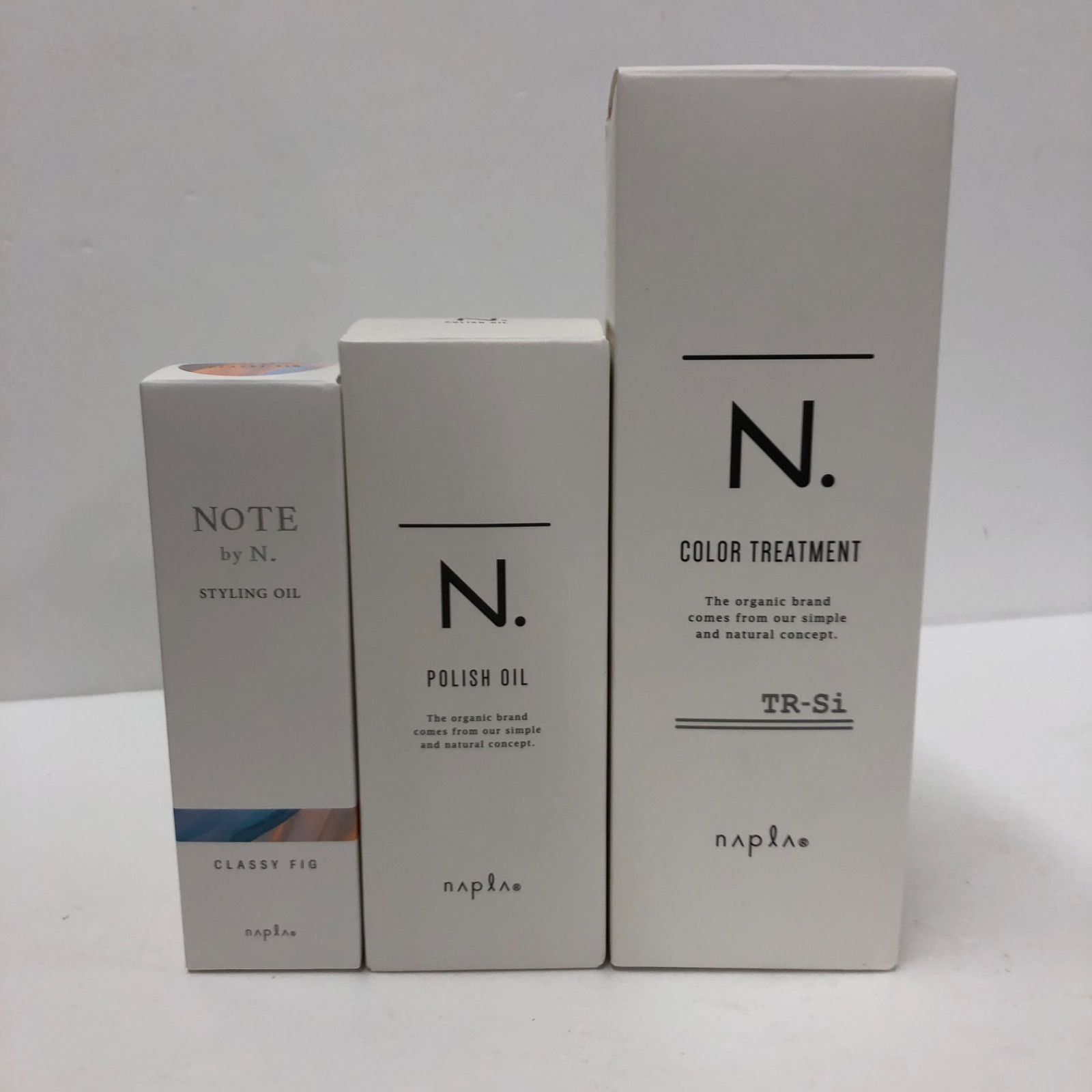 K3078 N. エヌドット カラートリートメント シルバー 300g / ポリッシュオイル 150ml / スタイリングオイル クラッシィ フィグ 30ml 計3点セット