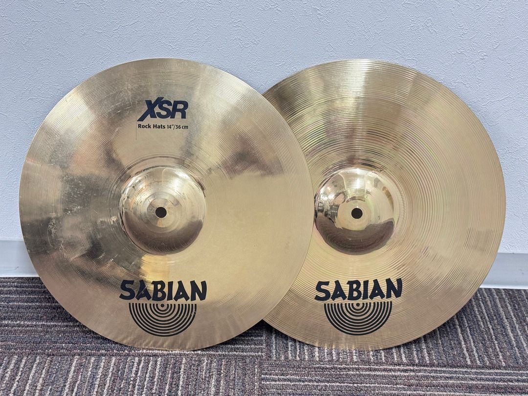 USED SABIAN XSR Rock Hats14 ブリリアントフィニッシュ Top 1246g/Bottom 1346g