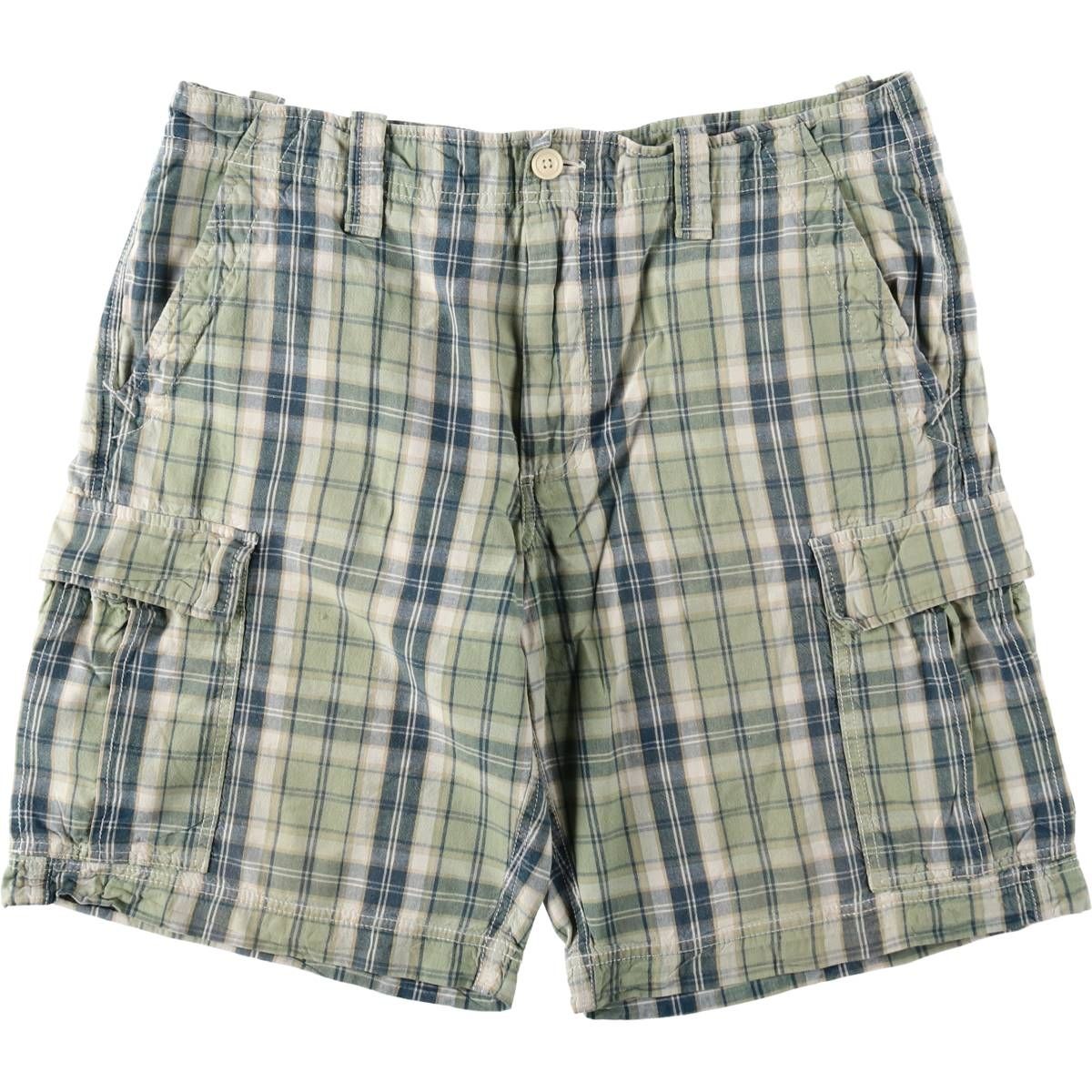古着 00年代 ラルフローレン Ralph Lauren POLO JEANS COMPANY チェック柄 カーゴショーツ ハーフパンツ メンズw38相当/eaa621333
