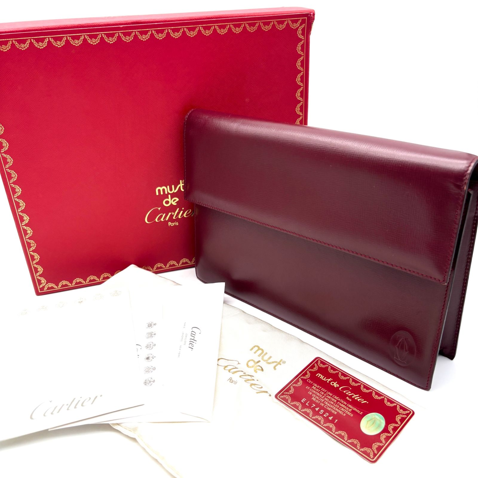 未使用に近い カルティエ Cartier マストライン クラッチバッグ