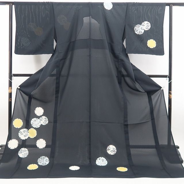 【新品・夏訪問着】絽 白木周生 白木染匠 お仕立て上がり品 夏着物 仕付け糸付 トールサイズ tomihisa“古典モダンに染め出づる華”8765