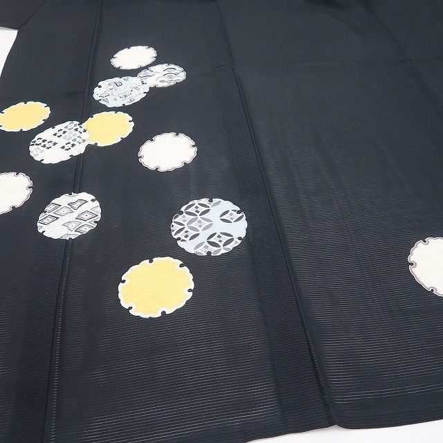 【新品・夏訪問着】絽 白木周生 白木染匠 お仕立て上がり品 夏着物 仕付け糸付 トールサイズ tomihisa“古典モダンに染め出づる華”8765