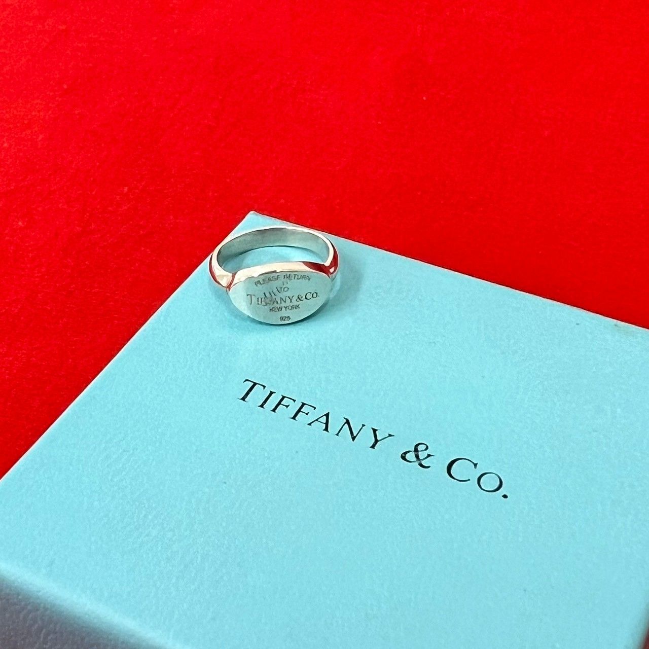 極 美品 TIFFANY&Co. ティファニー リターントゥ リング シルバー925