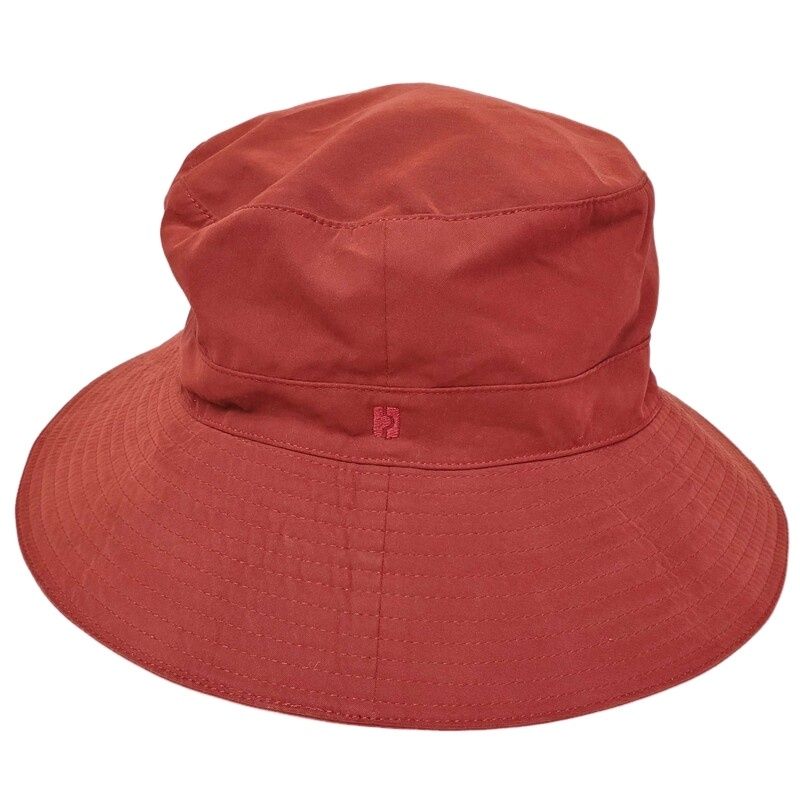 HERMES エルメス ハット H991033N レッド レディース 【中古】 32606K26