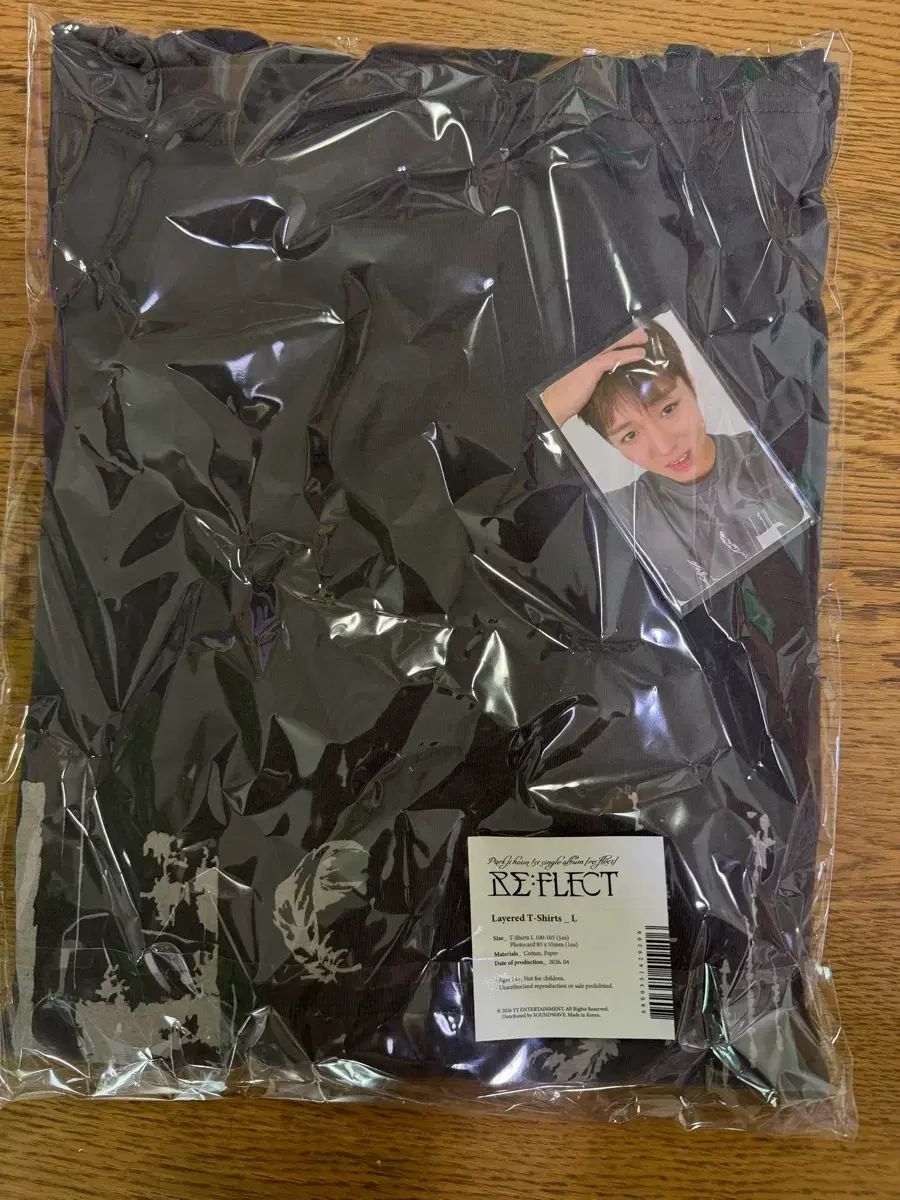 パク・ジフン(PARK JIHOON) Reflectポップアップ レイヤード Tシャツ 未開封