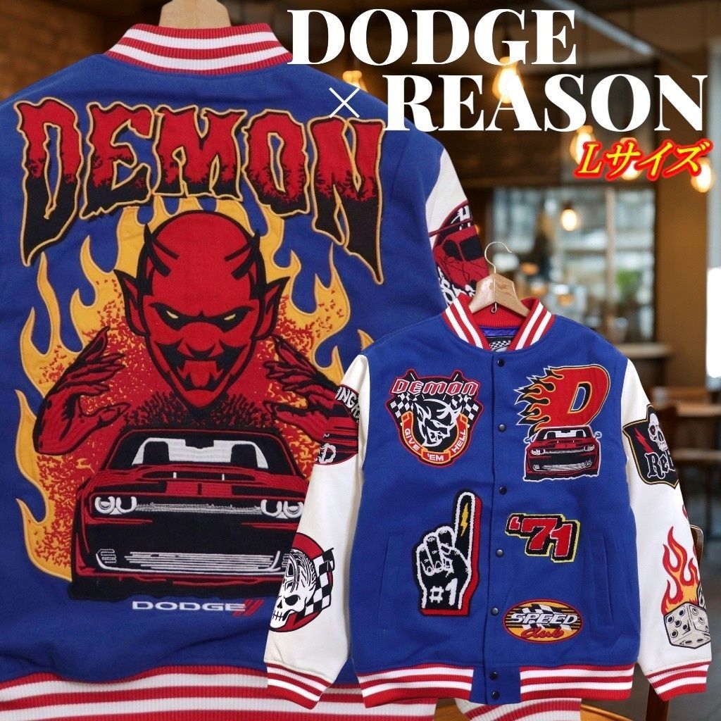 DODGE ダッジ × REASON リーズン DEMON デーモン スリーブ切替 スタジャン Lサイズ 14,726円