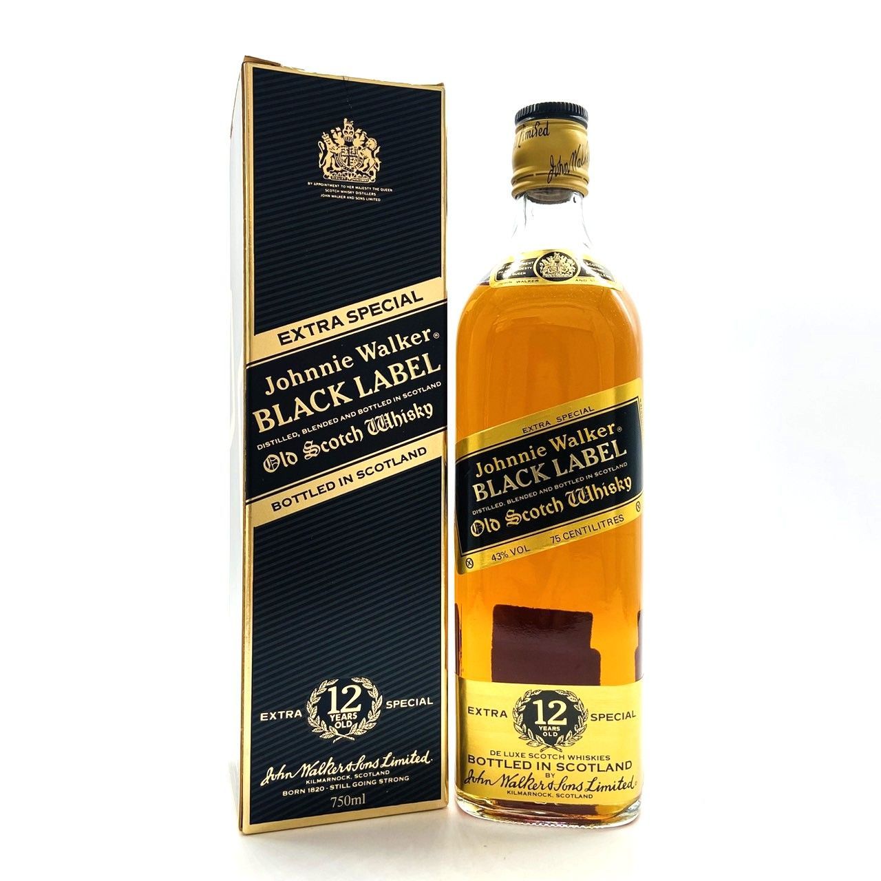 ジョニーウォーカー ブラックラベル 12年 古酒 750ml - メルカリ