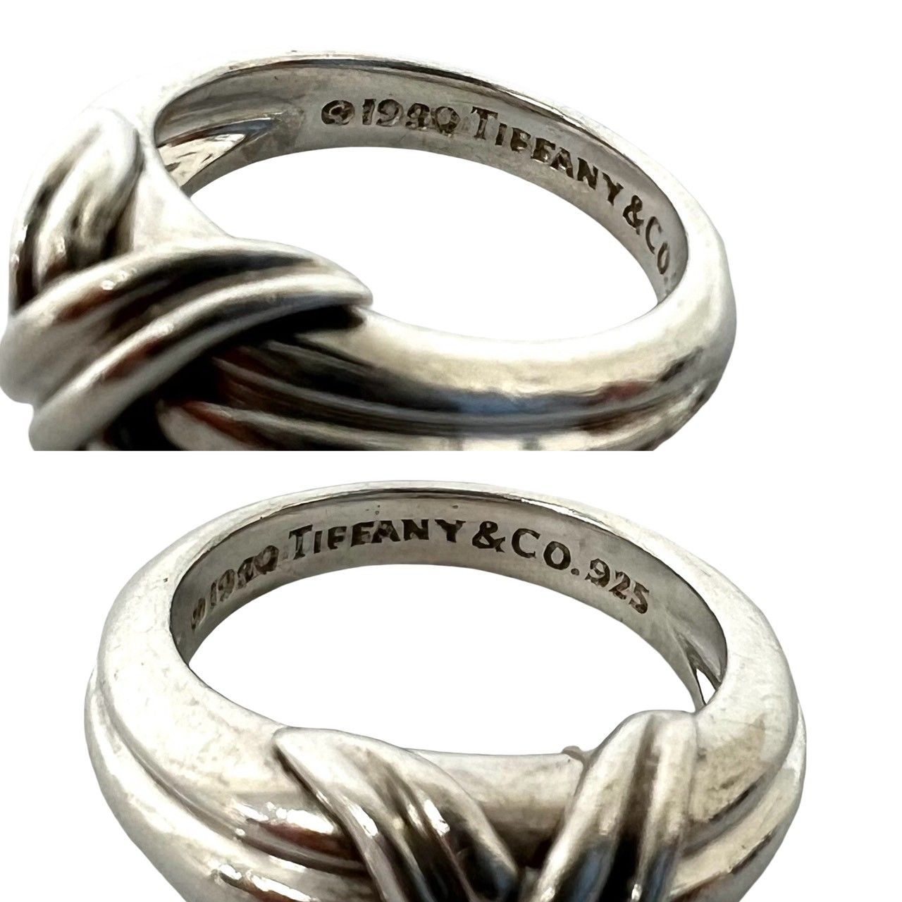 極 美品 TIFFANY&Co. ティファニー シグネチャーリング シルバー925