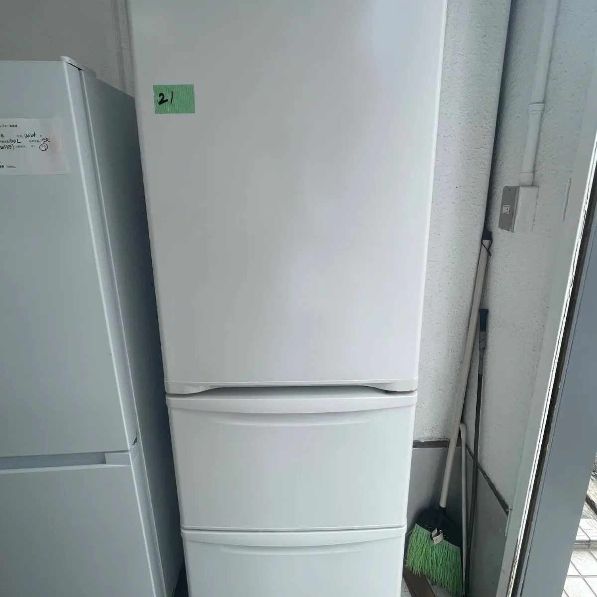 【大阪限定配送】2021年製 Panasonic 365L 3ドア冷蔵庫 NR-C372N-W 日本製