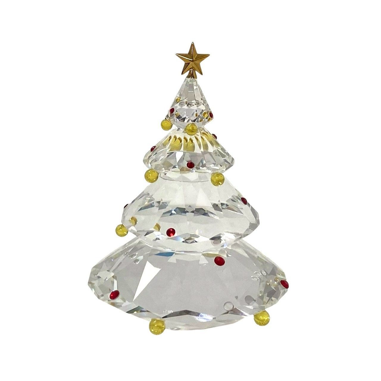 Y【SWAROVSKI】クリスマスツリー クリスタル 266945 ゴールド/金カラー