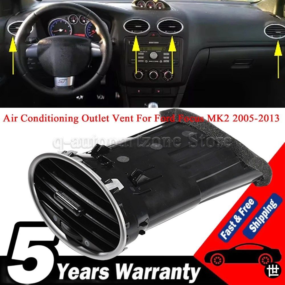 4M51A014121 フォード フォーカス MK2 2005-2013 用 カーエアコンダッシュボードベント ACエアベントノズル カーパーツ