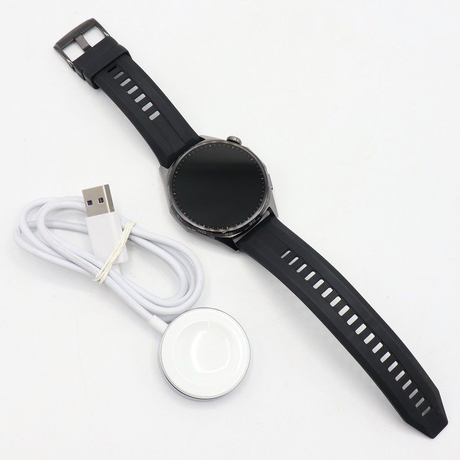 【美品】HUAWEI WATCH GT6 46mm ATM-B19-BK ブラック スマートウォッチ ファーウェイウォッチ 本体