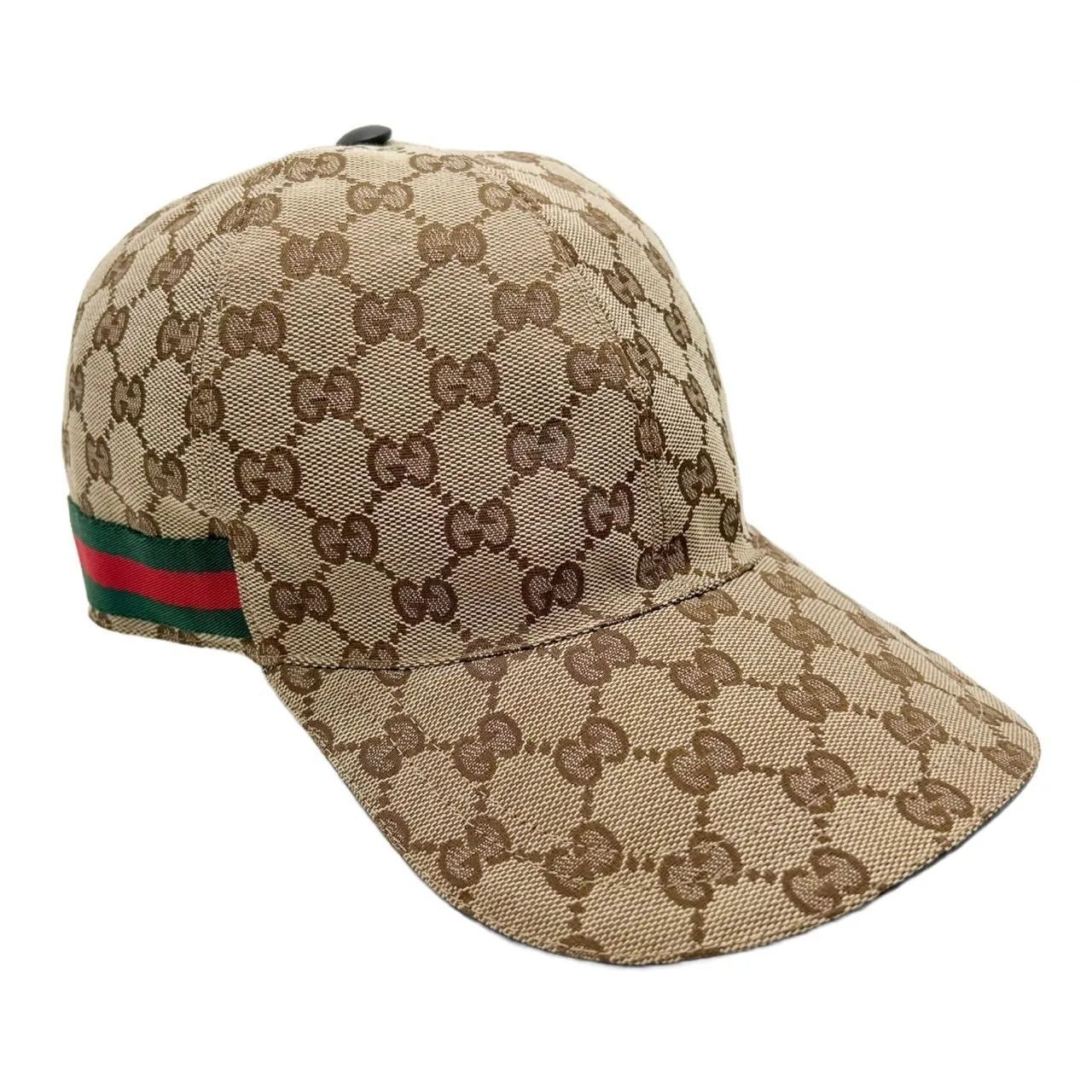 GUCCI グッチ ベースボールキャップ L GGキャンバス 200035 ベージュ シェリー キャップ 帽子 メンズ キャンバス レザー GG柄 ギフト プレゼント