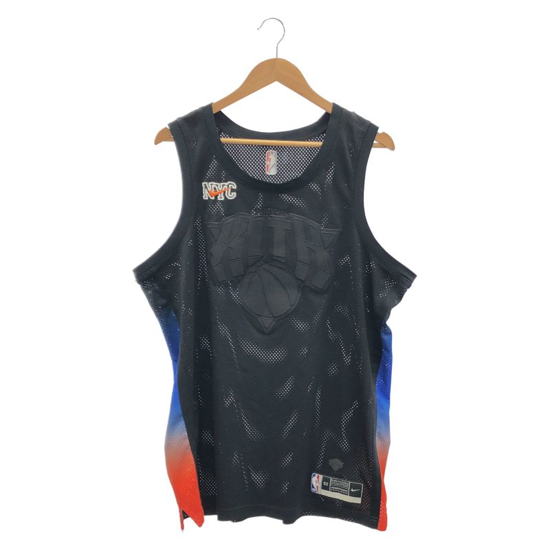 【中古】KITH NIKE NEW YORK KNICKS スウィングマン ジャージ XL ブラック キス ナイキ[10]