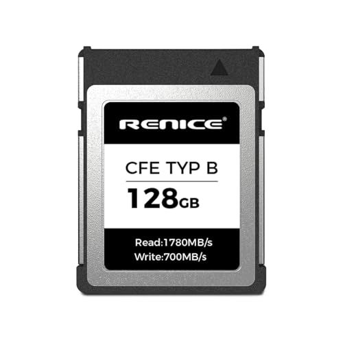 ☆新品☆RENICE CFexpress Type B 128GB 高性能 メモリーカード 最大読み出し1780MB/s 最大書き込み700MB/s PCIe Gen3.0x2 NVMe 1.3 超低消費電力 4K/6K録画対応 for EO 7898ef63