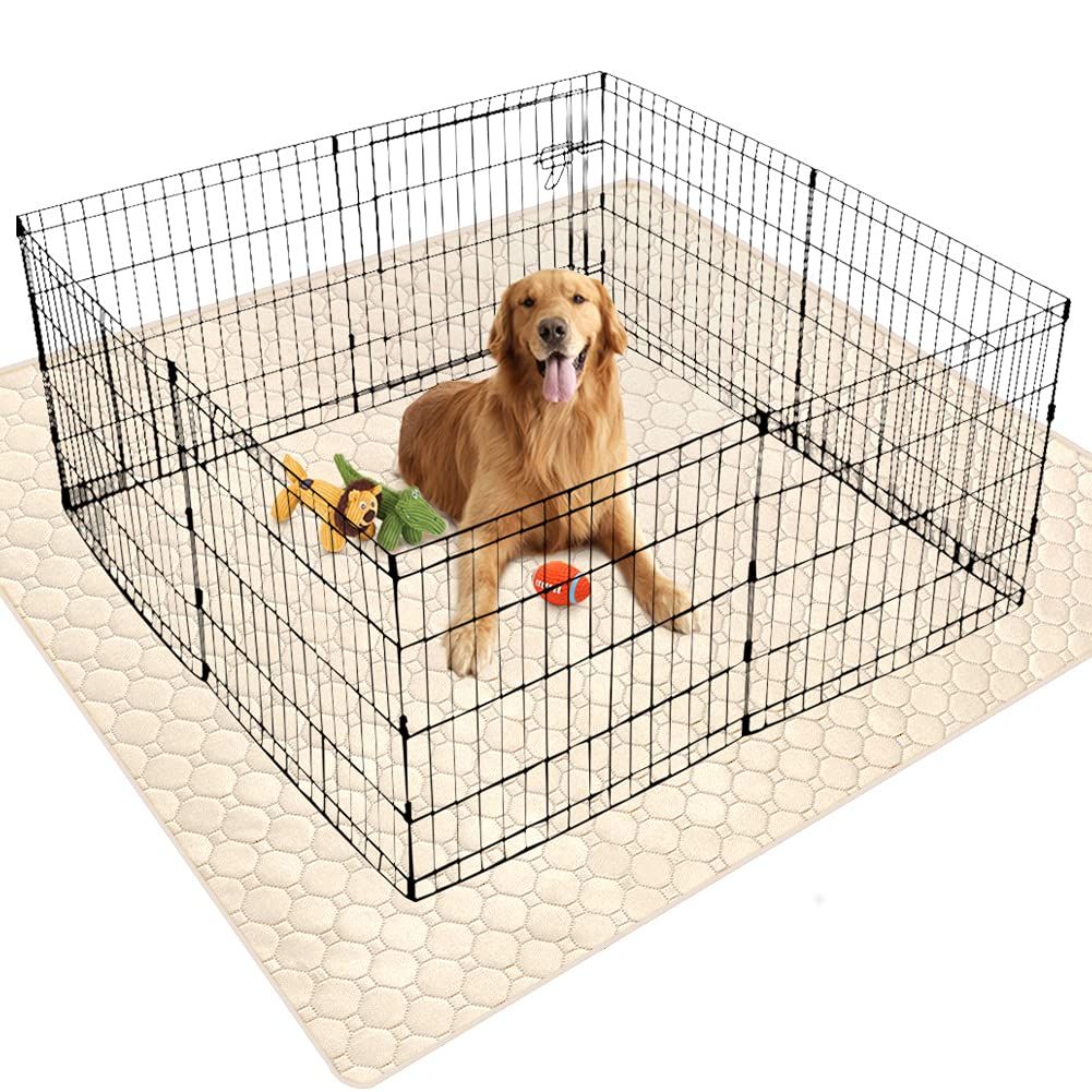 ペットシーツ 洗える ペット用おしっこマット 猫 犬用 おしっこパッド ペット用 トイレ下敷きマット 速乾 洗える 大判サイズ 多頭飼いに最適（ベージュ 120*90cm 2点入り）as 6cf413a1
