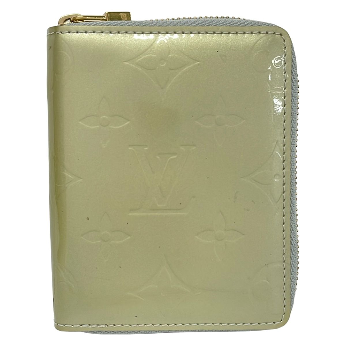 LOUIS VUITTON(ルイヴィトン) 2つ折り財布 モノグラムヴェルニ ブルーム M91044 グリ(シルバーグレー) レザー