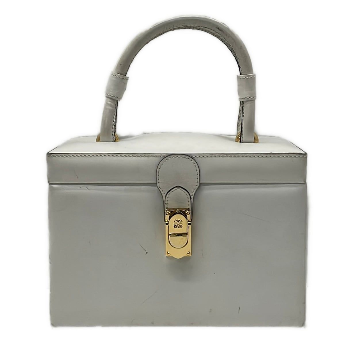 LOEWE(ロエベ) バニティバッグ - 白 レザー