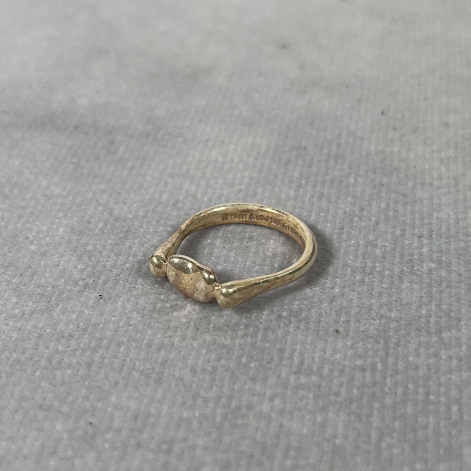 管2605-362】TIFFANY&Co. エルサペレッティ ビーン リング 11号 中古