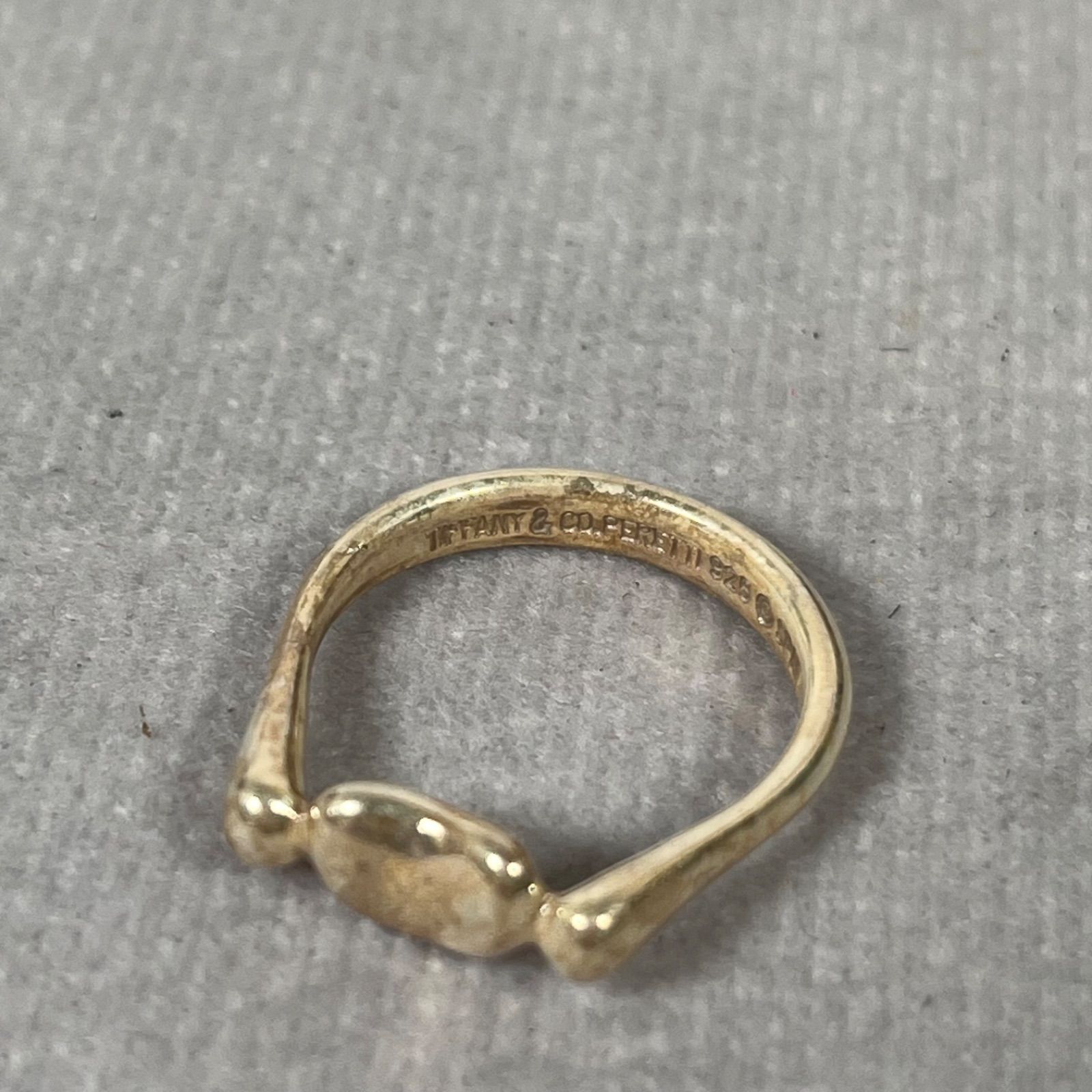 管2605-362】TIFFANY&Co. エルサペレッティ ビーン リング 11号 中古