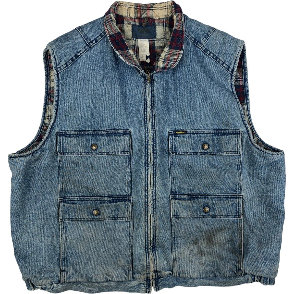 古着 オシュコシュ Osh kosh 中綿入り デニムベスト USA製 メンズXL相当 ヴィンテージ/rab181134