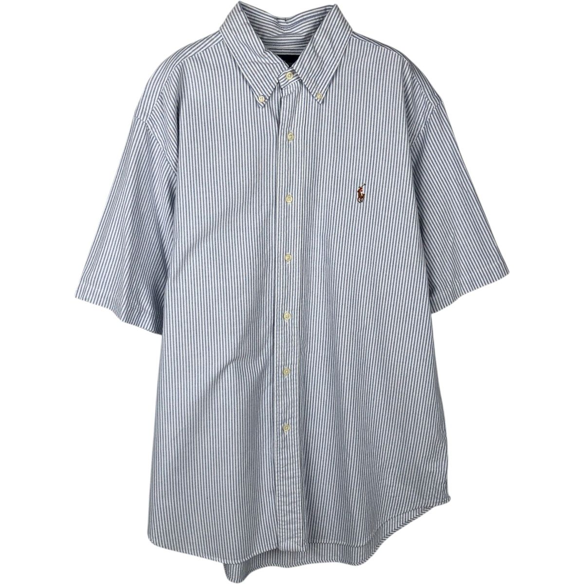 古着 ラルフローレン Ralph Lauren CLASSIC FIT 長袖 ボタンダウンストライプシャツ メンズL相当/rab182120