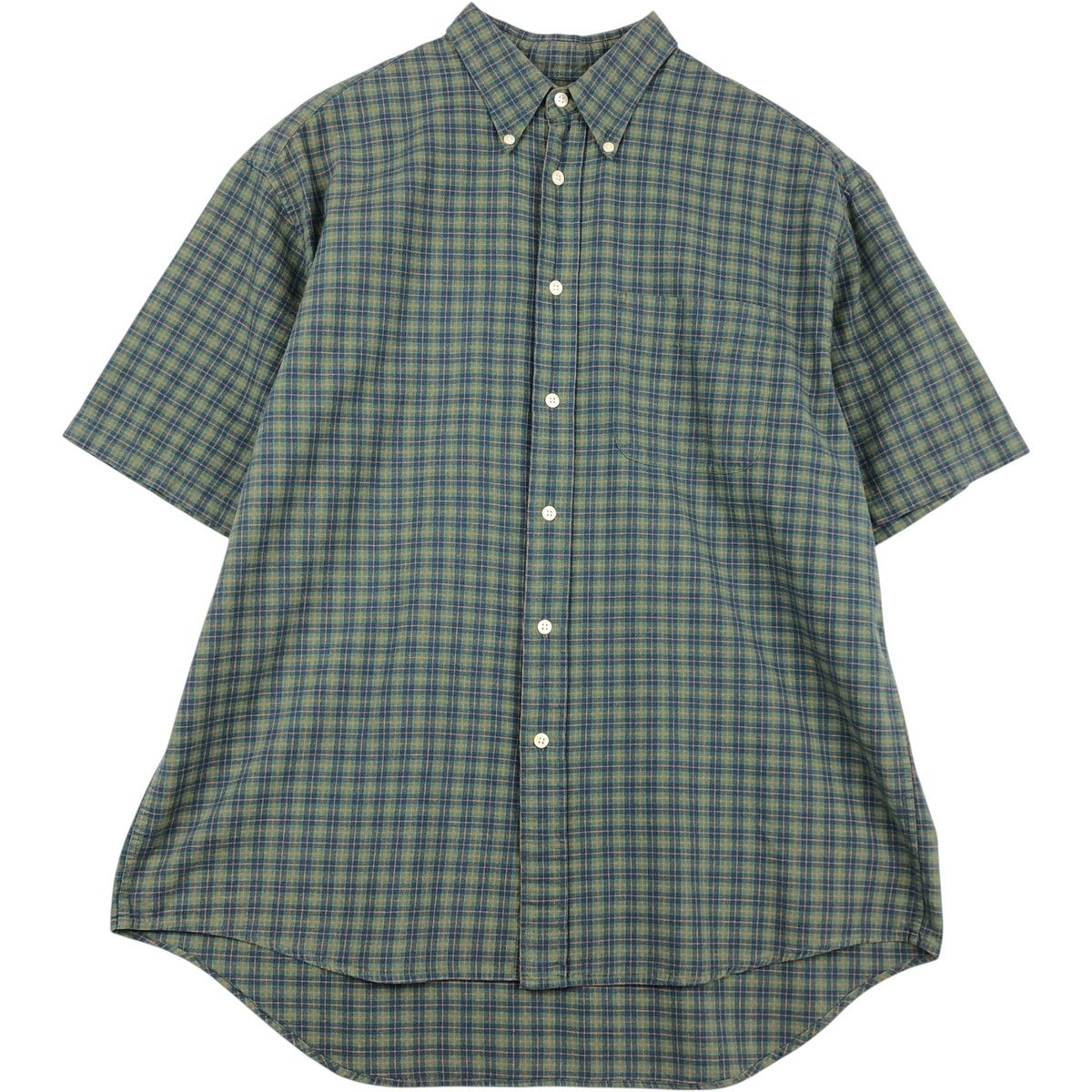 古着 90年代 ギャップ GAP オールドギャップ 半袖 ボタンダウン チェックシャツ メンズL相当 ヴィンテージ/rab182134