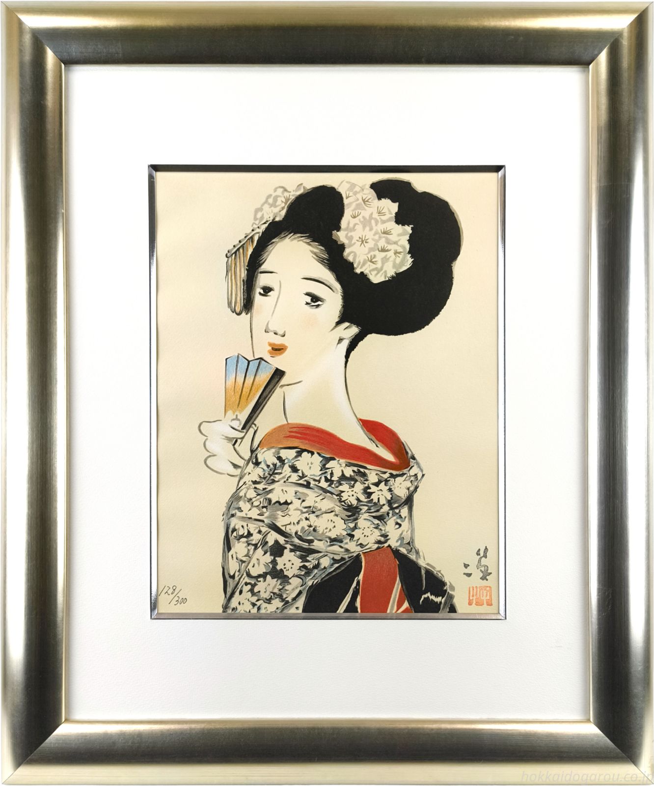 竹久夢二 「舞妓」 リトグラフ 版画 絵画