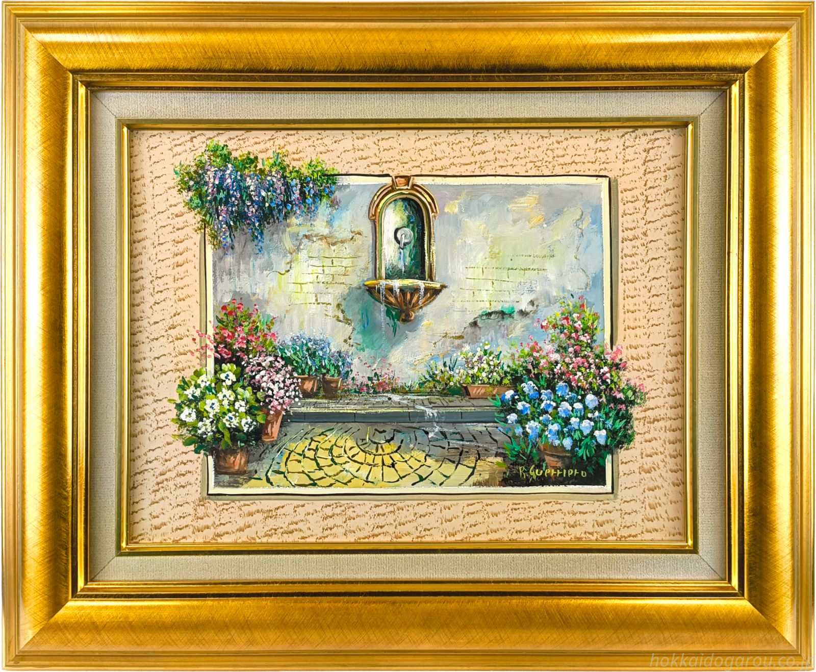 グリエロ・ロコ 「small fountain」 油絵・油彩画 絵画