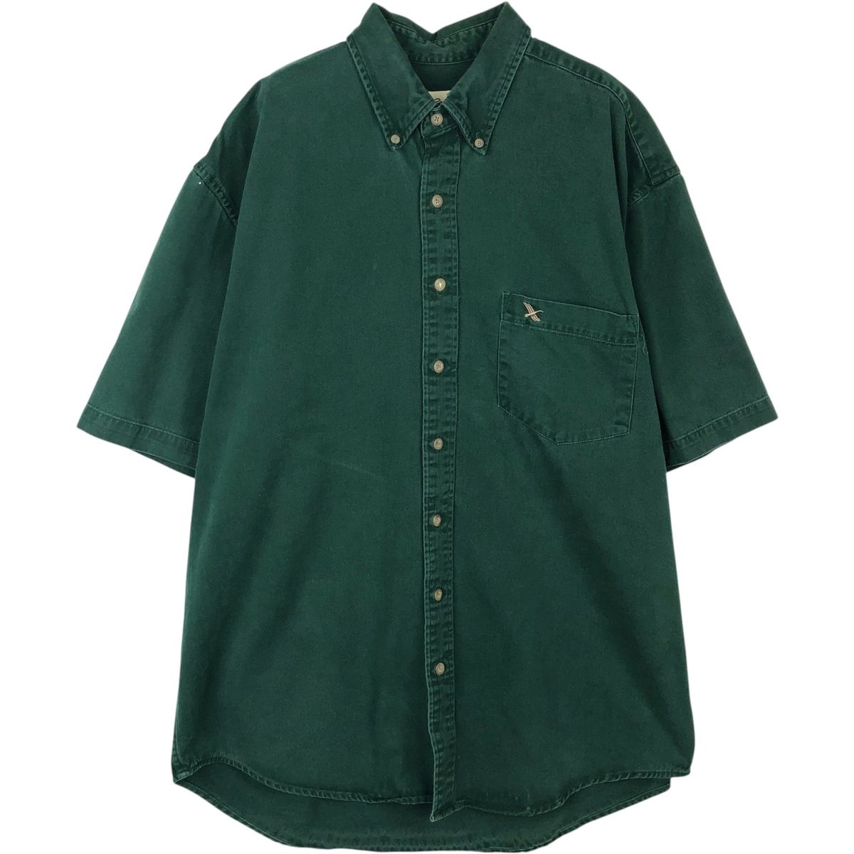 古着 エディーバウアー Eddie Bauer 半袖 ボタンダウンシャツ メンズL相当/rab182107