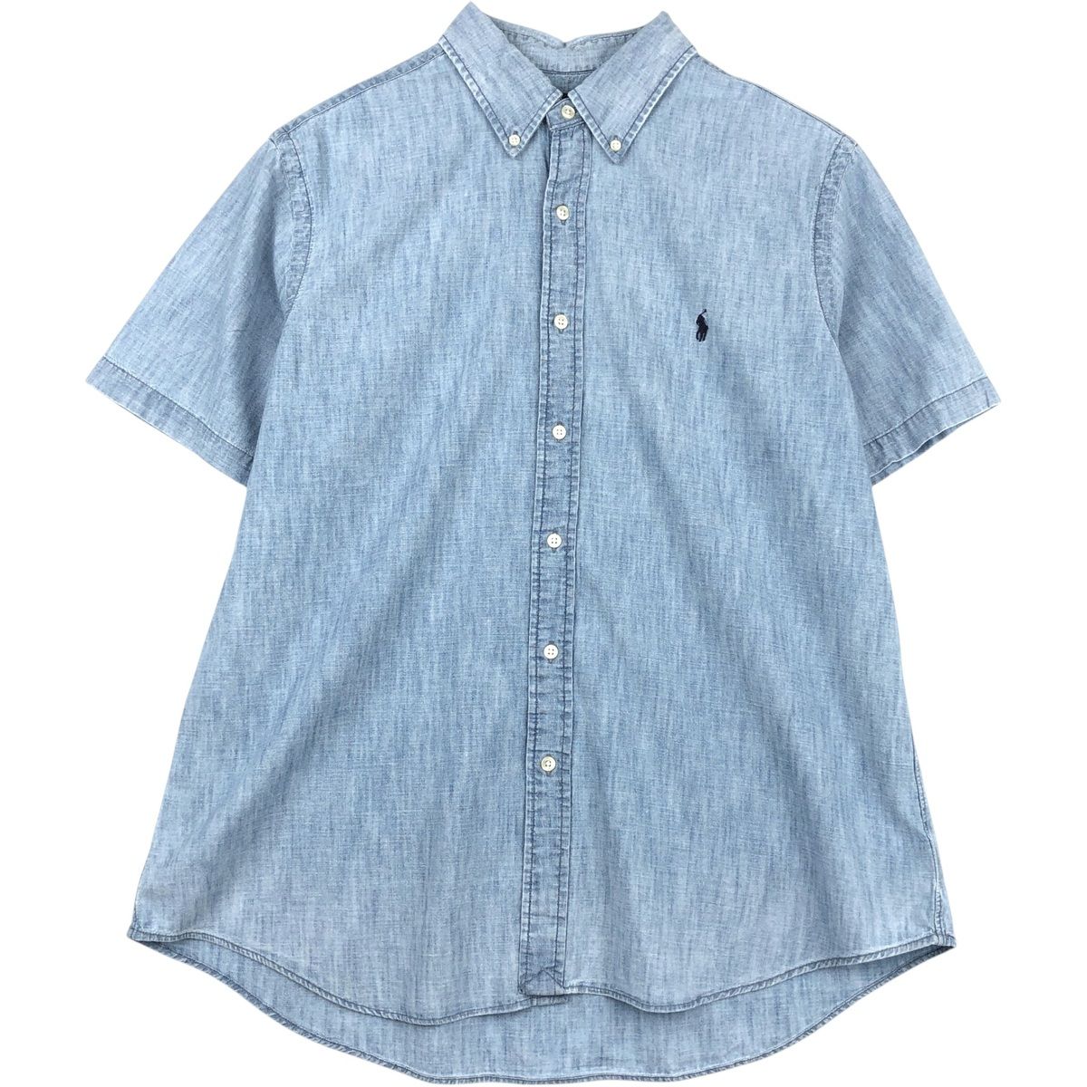 古着 ラルフローレン Ralph Lauren ボタンダウン 半袖 シャンブレーシャツ メンズXL相当/eaa644903