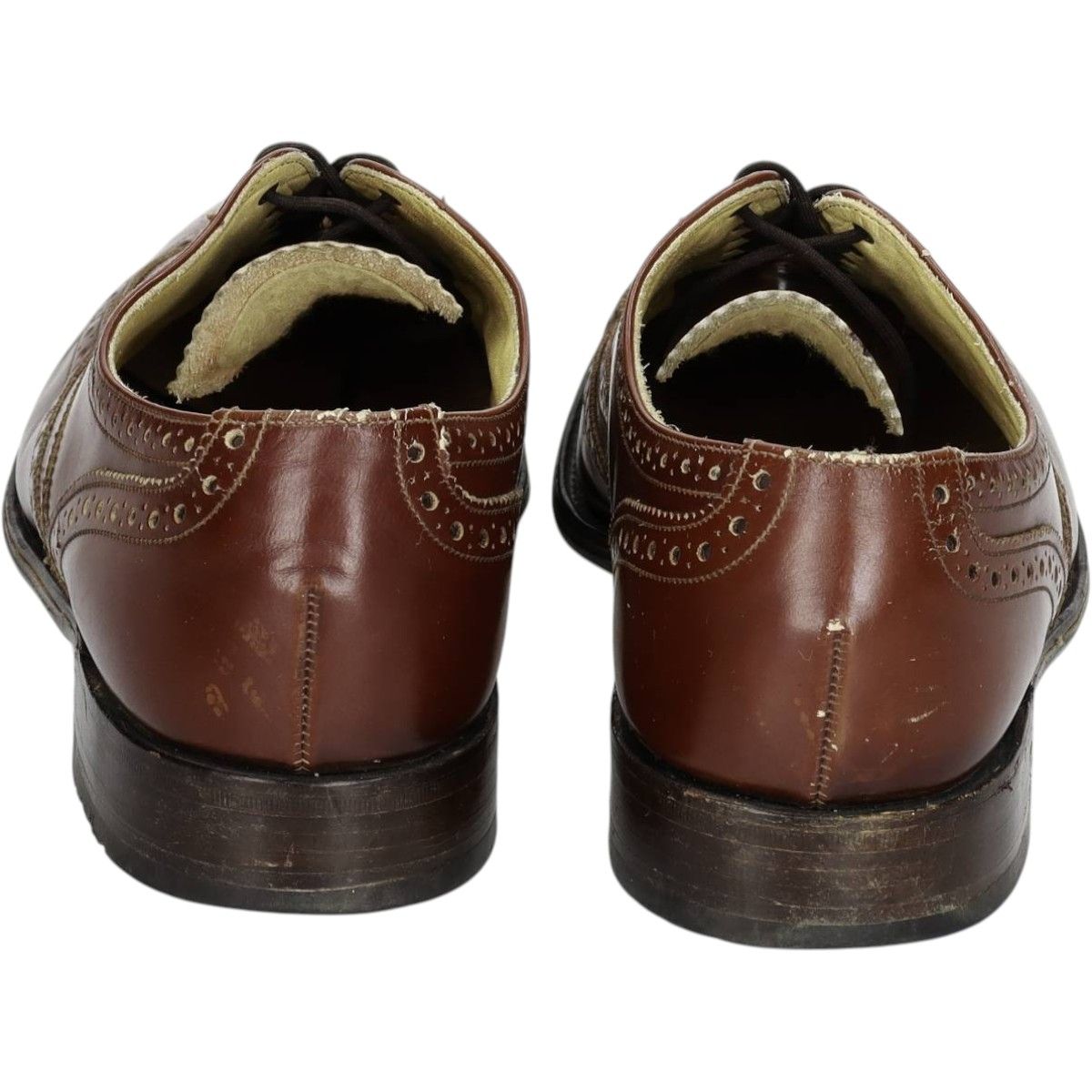 古着 ローク Loake フルブローグ ウイングチップシューズ 英国製