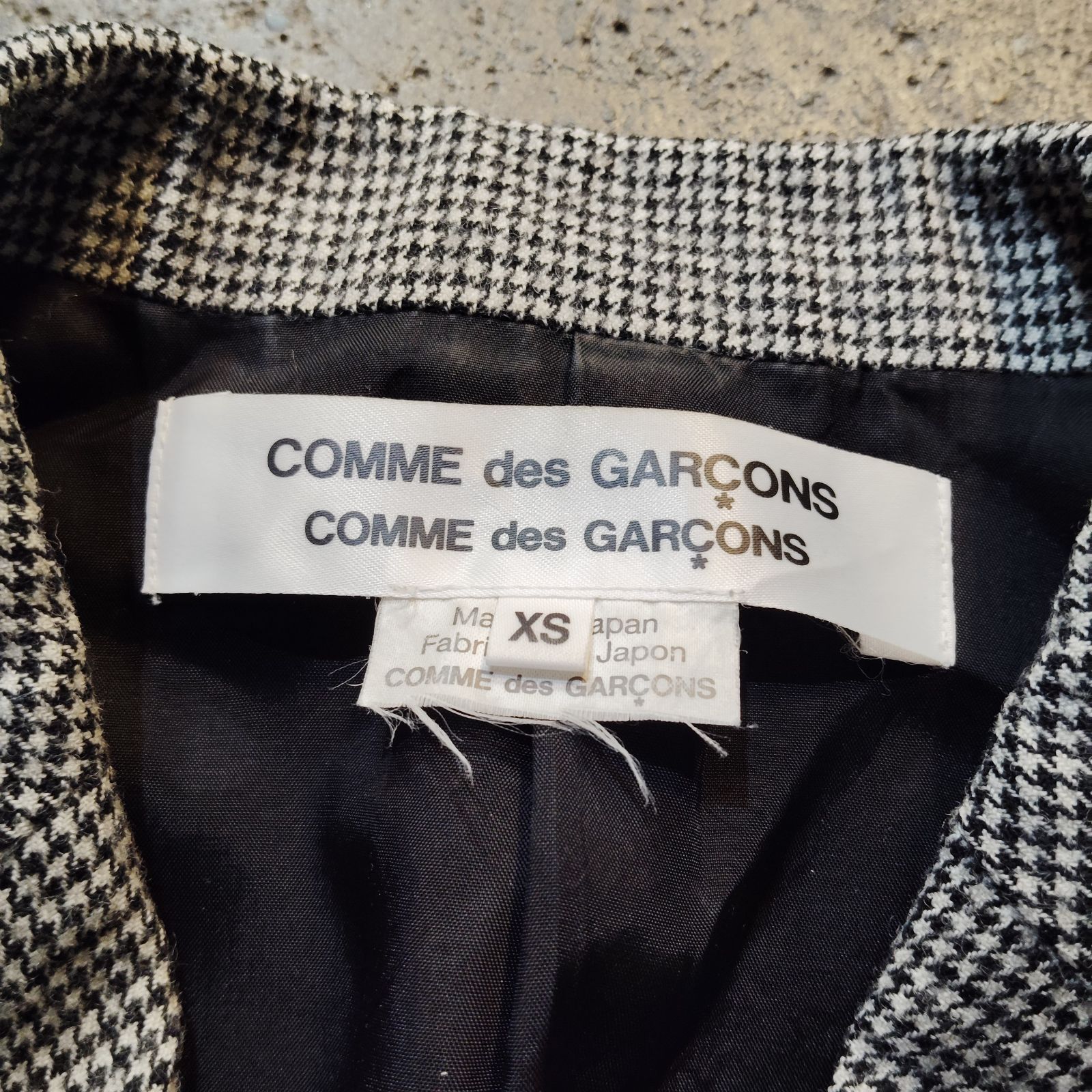 COMME des GARCONS COMME des GARCONS 20aw 千鳥格子 3Bジャケット 