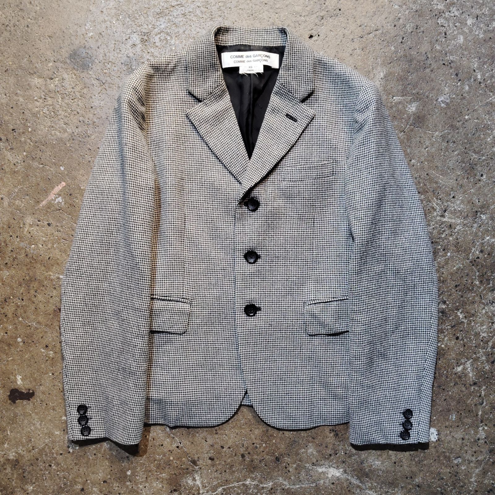 COMME des GARCONS COMME des GARCONS 20aw 千鳥格子 3Bジャケット コムデギャルソンコムデギャルソン コムコム 2020aw AD2020 XS