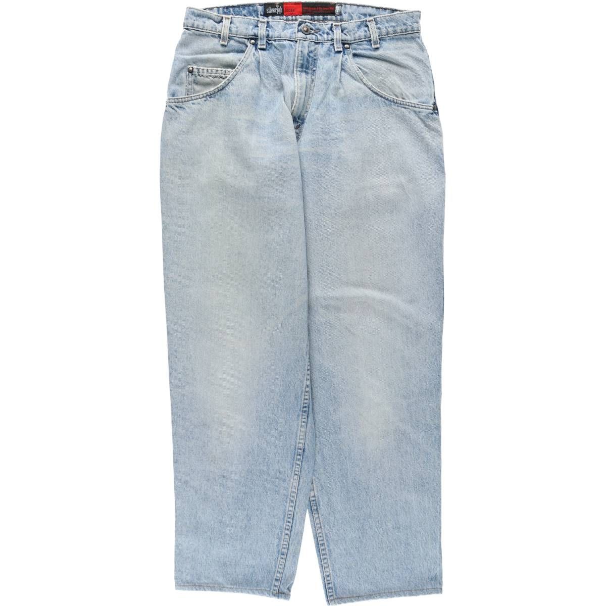 古着 90年代 リーバイス Levi's SILVER TAB シルバータブ LOOSE ルーズ テーパードデニムパンツ USA製 メンズw34相当/rab182058
