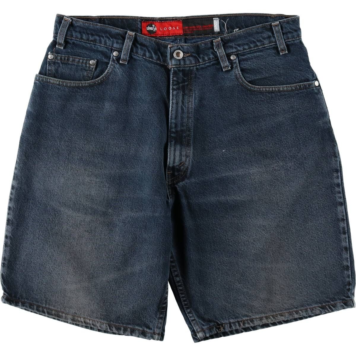 古着 90年代 リーバイス Levi's SILVER TAB シルバータブ LOOSE ルーズ デニムショーツ ショートパンツ USA製 メンズw36相当/eaa647982