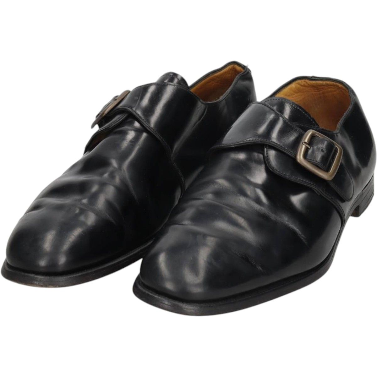 古着 グレンソン GRENSON footmaster モンクストラップシューズ 英国製